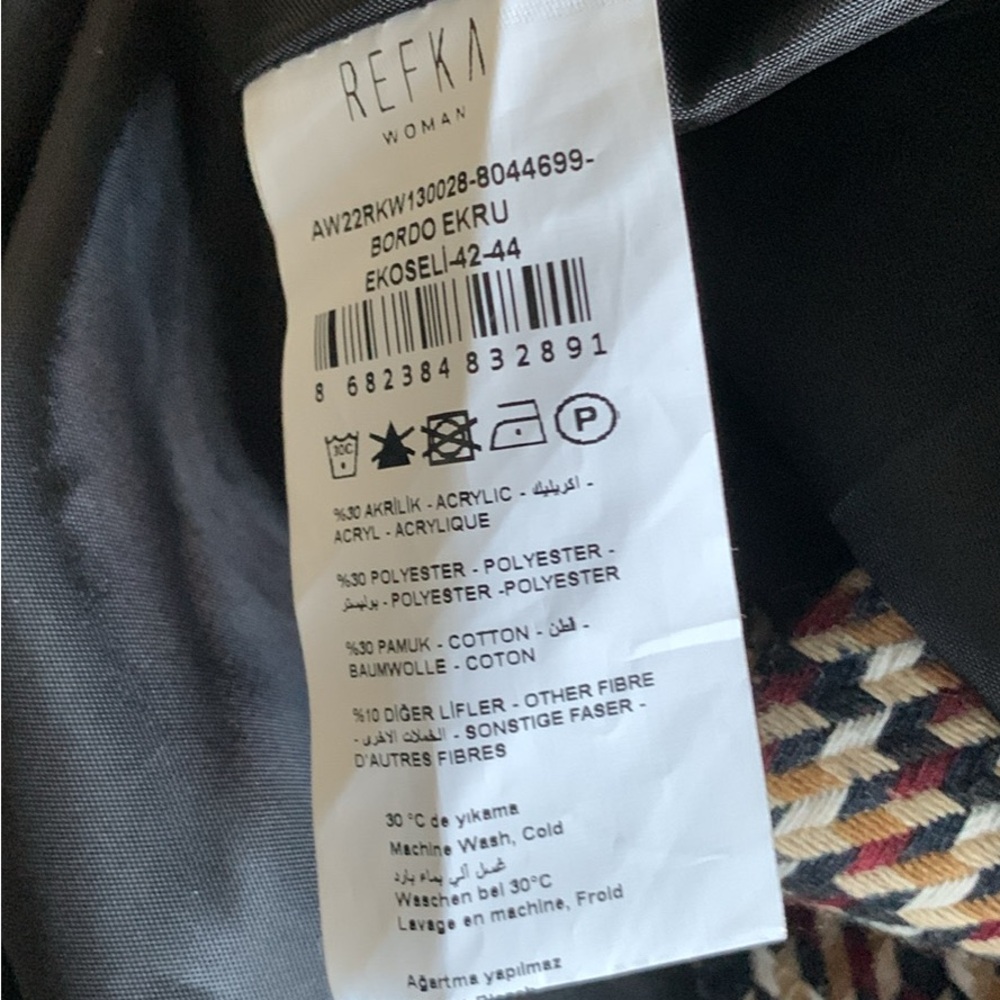 Chic Houndstooth Long Cape size 10-12 - Picture 7 of 9